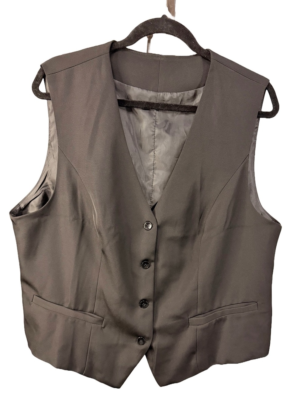 Classic Men's Dress Vest in Charcoal Gray